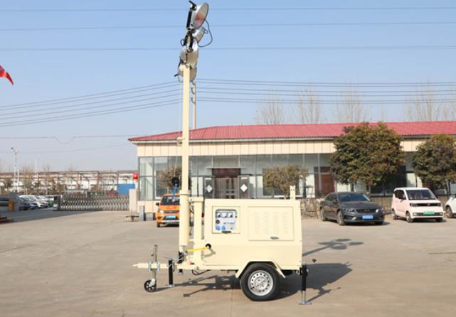 翔工的照明燈車，哪里需要哪里搬